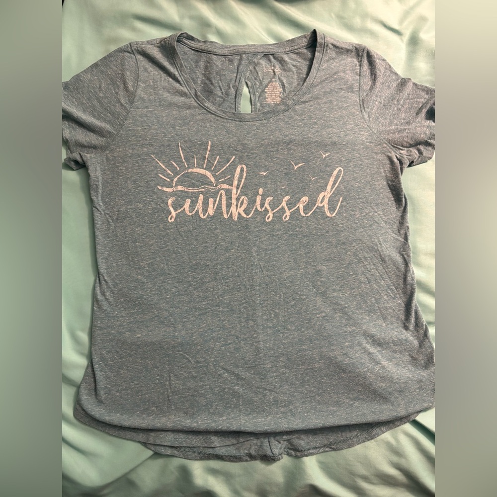 St. John's Bay Gray Sunkissed Tee